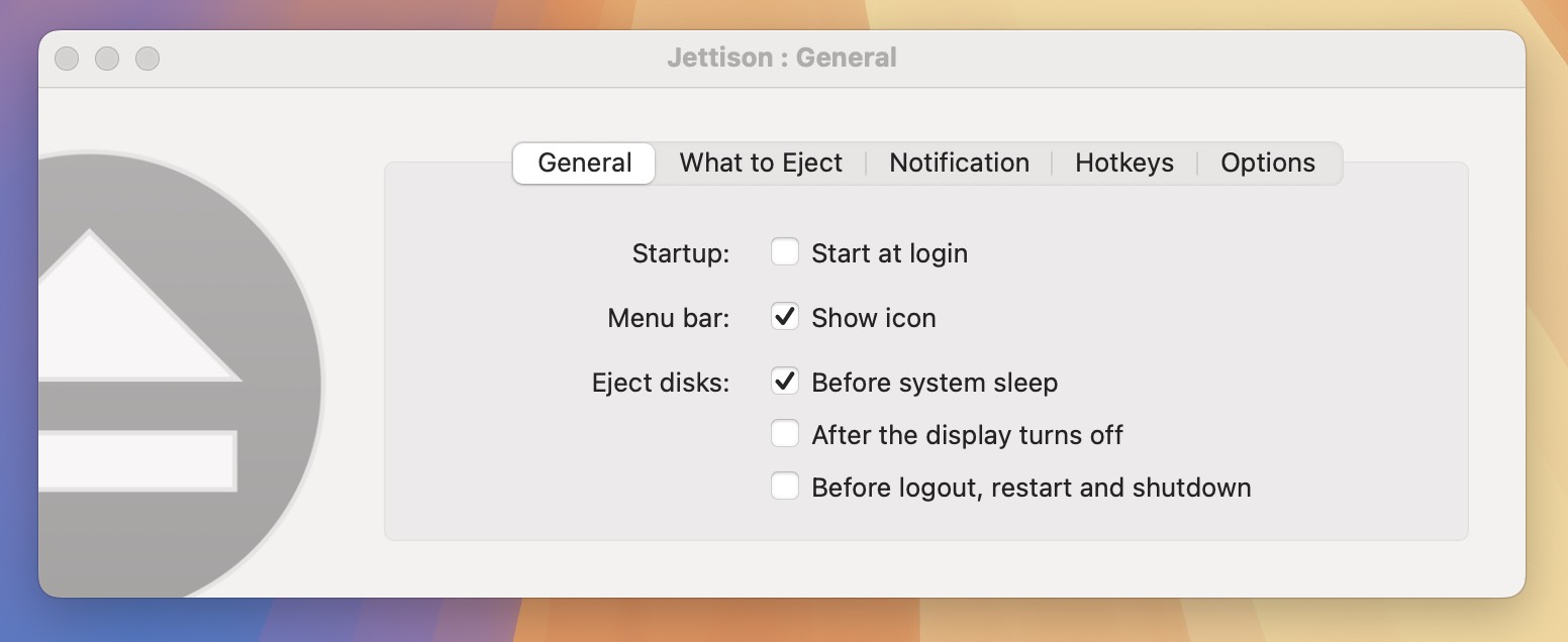 Jettison for Mac v1.9.3 外部磁盘弹出辅助工具-1