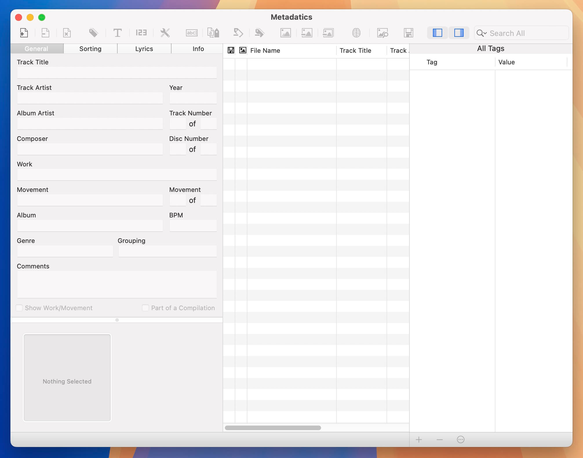 Metadatics for Mac v1.6.13 音频元数据编辑器-1