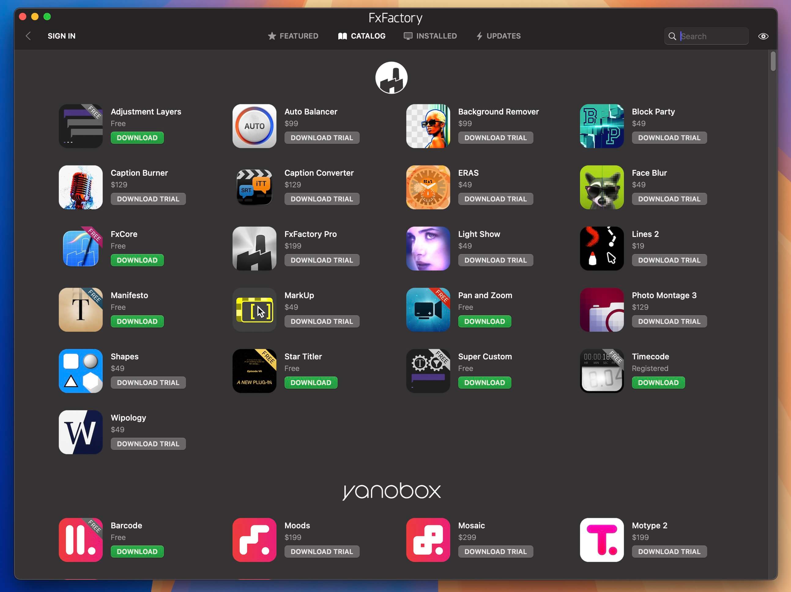 FxFactory for Mac v8.0.24 视频特效处理插件管理包-1