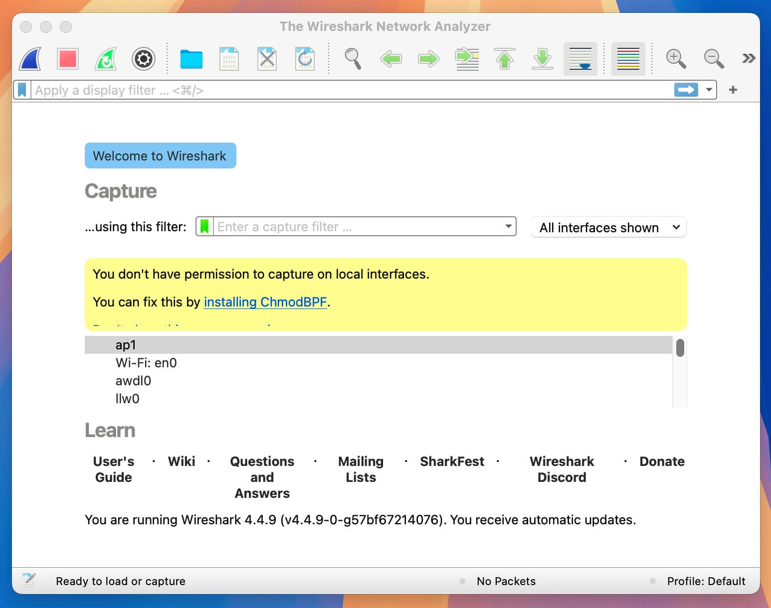 Wireshark for Mac v4.4.9 网络抓包数据封包工具-1
