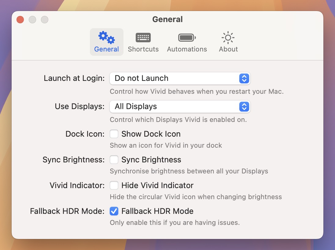 Vivid for Mac v2.13 屏幕亮度增强工具-1